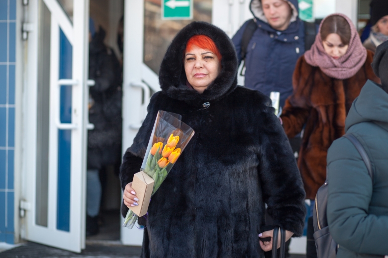 На центральной заводской проходной