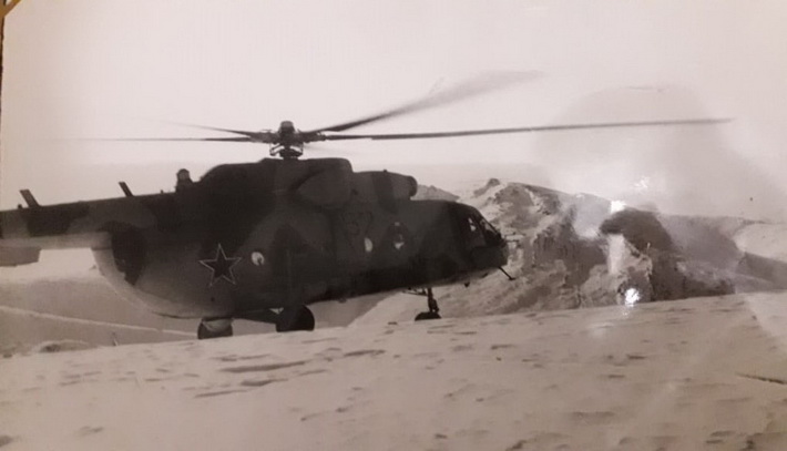Ми-8МТ недалеко от Панджшерского ущелья во время войсковой операции. Новая модификация поступила в ограниченный контингент из Казани в середине 80-х