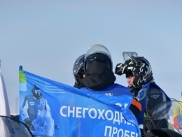 Участник снегоходного пробега
