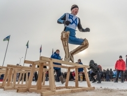 Прыжки через нарты