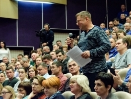 Участники встречи в Новозаполярном
